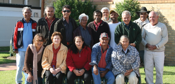 Members of the Gomeroi Tribal Nation Secretariat at the Secretariat Meeting in Coonabarabran in April 2008