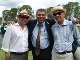 NTSCORP staff Simon Correy, Warren Mundine and Ken Lum
